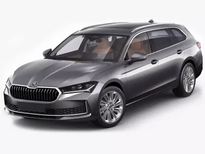 Skoda SuperB Combi 2024 3D model