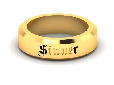 Band Ring 3D print model