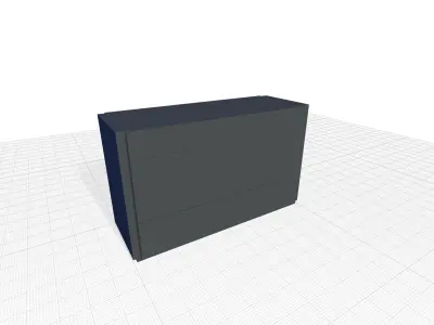 Mcinturff Drawer Dresser 3D model