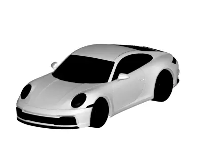Porsche 911 carrera S 3D model purchase