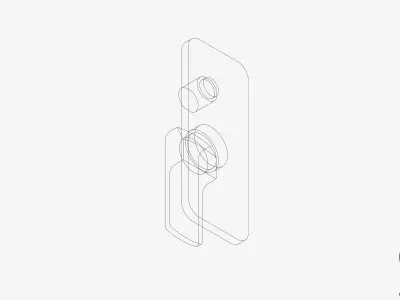 Wall Mixer Tap - Luxury - Bold - Diverter Low-poly 3D model