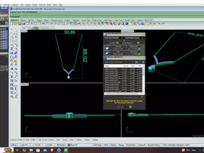 Luxury V Shape Diamond Drop Necklace CAD Design 3DM STL 3D print model