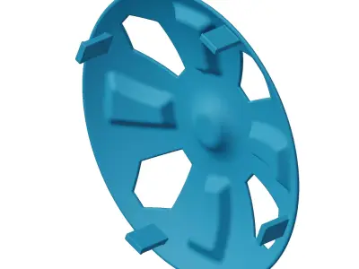 Plastic Premium Car Wheel Cap Toy 3D model