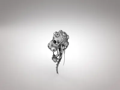 Kylo Ren Helmet 3D model Low-poly 3D model