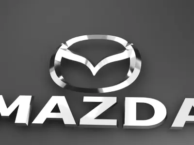 Cars logo set 3D model