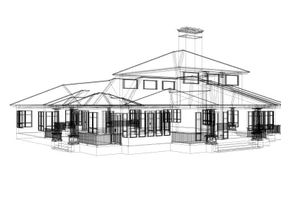 Prairie House 03 -Archimple LLC 3D model