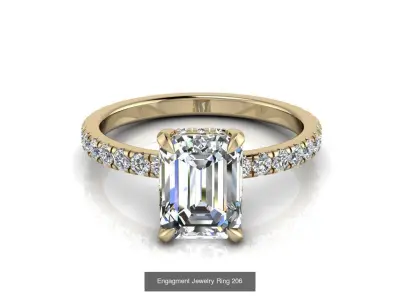 NEW ENGAGMENT RINGS COLLECTION 3D Model Pack