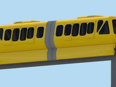 Monorail Train 3D model