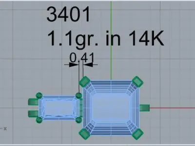 Princess Basket Bracelet Detail 3401 3D print model