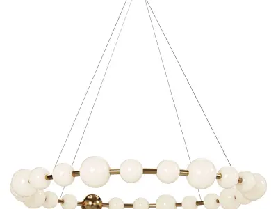 Acrylic Pearls 1 Chandelier set 3D model