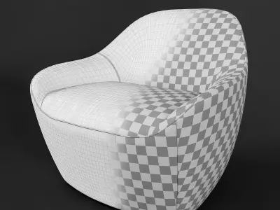 Bernhardt Becca Single Armchair 3D model