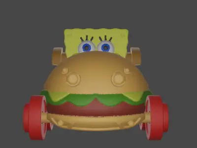 Sponge Bob Burgercar 3D print model