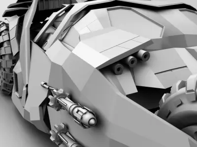 Bat Mobile vehicle From Batman  3D model