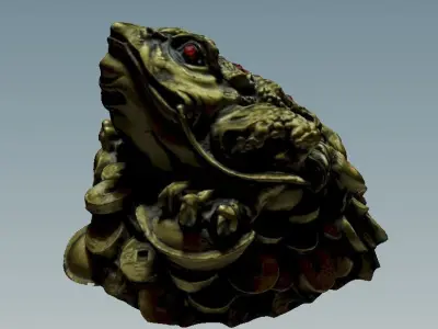 Money toad 3D model