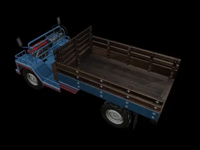 E-Tan car Low-poly 3D model