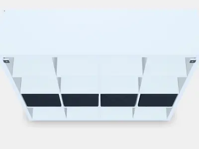 KALLAX Shelving unit with 4 inserts 23 3D model