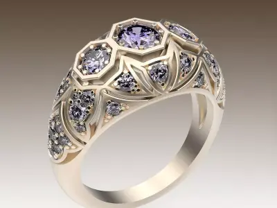 Ring Antique Style 3D print model