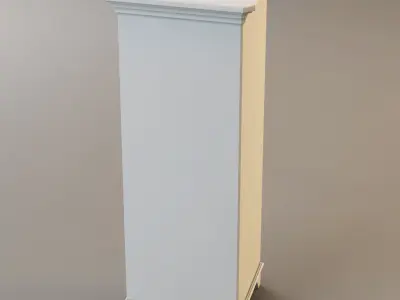 Laura Ashley corner bookcase 3D model
