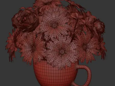 Field Flowers 3D model