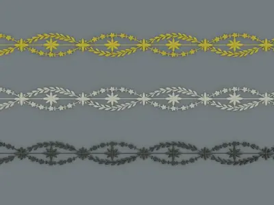 ornament baroque V4 3D model