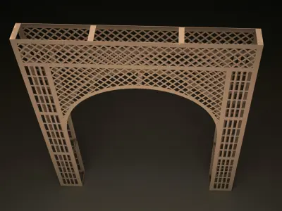  CNC Cutting Arch Jali  3d Modle Jali 3d Modle Cutting Jali   3D model