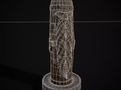 Slavic Gods Figurine Stirbog Low-poly 3D model