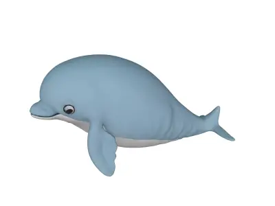 Beluga Low-poly 3D model purchase