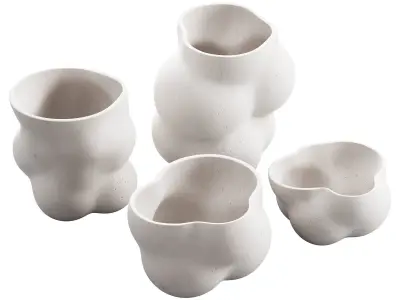 553 decorative vases and pots 10 Bubble vases 3D model