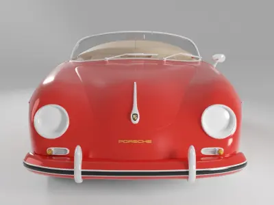 Porsche 356A 1600 S Speedster 1955 3D model