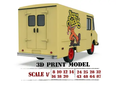 70s Chevy Step Van for 3D Printing STL 3D print model