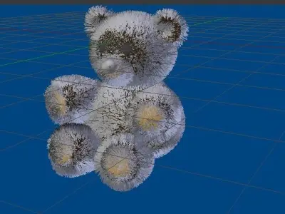 Teddy Bear Low-poly 3D model