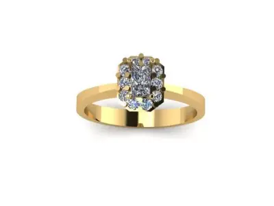 Diamond Ring 3D print model 24