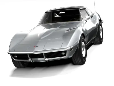 Chevrolet Corvette C3 1969 LowPoly 3D model