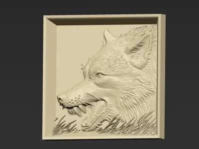Wolf Head A9 3D print model