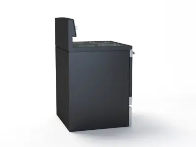 General Electric Free-Standing Electric Range JB645DKBB 3D model