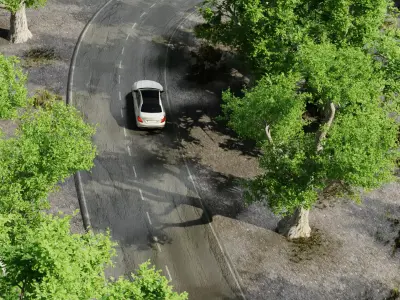 Forest animation scene 3D model