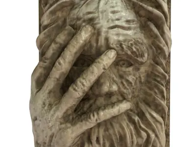 statue of the old man 3D model