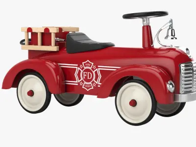 Riding toy firetruck 3D model