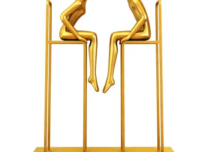 Sculpture abstruct 3d model Low-poly 3D model