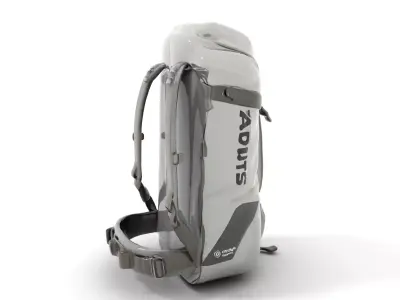 Gray Adventure Backpack model pack Low-poly 3D model