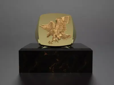 Eagle ring 3D print model get