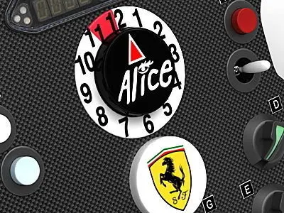 F1 Ferrari Steering Wheel 3D model