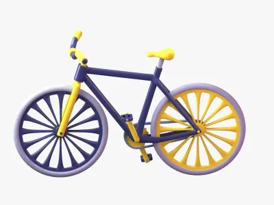 Bicycle 3D Illustration 3D model
