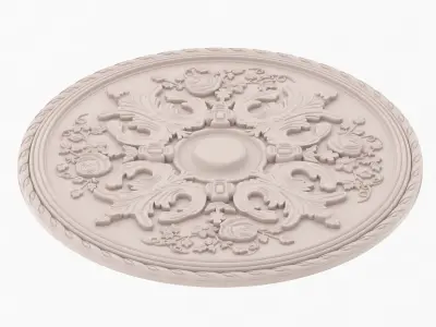 Classic Ceiling Medallion 36 3D model