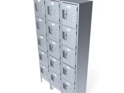 metal locker 3D model