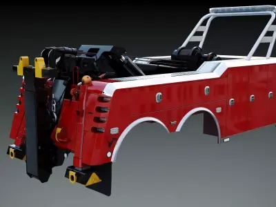 Wrecker Tow body Low-poly 3D model