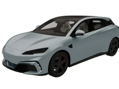  BYD Seal 06 GT  Low-poly 3D model