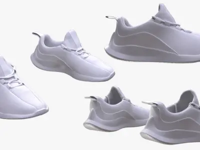 Sneakers 241 - All MH Bodies - UE5 Skeletons - Rigged Low-poly 3D model