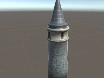 Tower turkish Low-poly 3D model