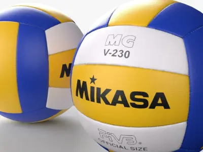 Collection of best Volleyball balls 3D model